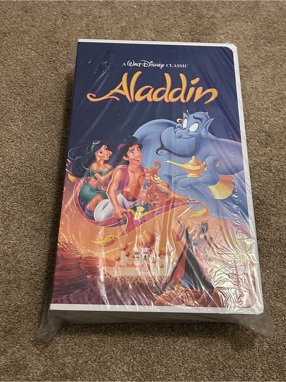 Disney Aladdin Throw Blanket in Blue, Purple, Gold and Pink 50” x 70”